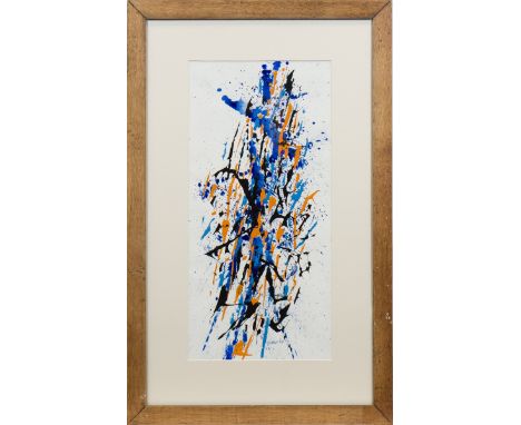 " WILLIAM GEAR RA FRSA RBSA (1915 - 1997), UNTITLED mixed media on paper, titled and dated 'May 1959' verso 56cm x 27cm Mount