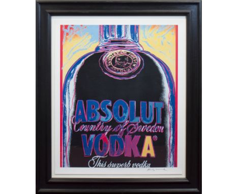 ANDY WARHOL (USA 1928 - 1987),ABSOLUT VODKA (1985)offset lithograph in colours on wove paper signed in pencil, from the unnum