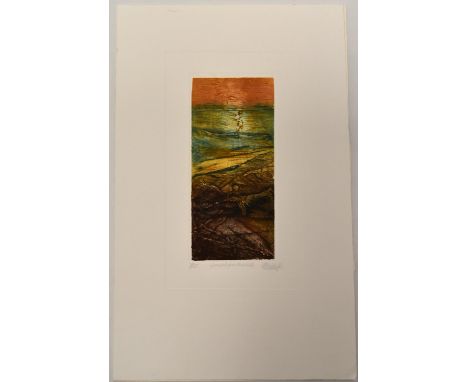 Hand coloured etching. Artist unknown. H.50 W.31.5cm From the Trevor Frankland collection.