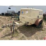 INGERSOL RAND 185 TRAILER MOUNTED S/A AIR COMPRESSOR METER READS 1530 HOURS, JOHN DEERE 4045DF