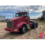 2007 KENWORTH T800 T/A DAYCAB WINCH TRUCK ODOMETER READS 154448 MILES, METER READS 11356 HOURS,