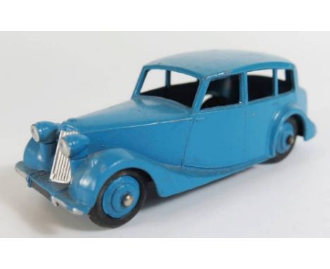 Dinky 40b Triumph 1800 Saloon in light blue with blue hubs