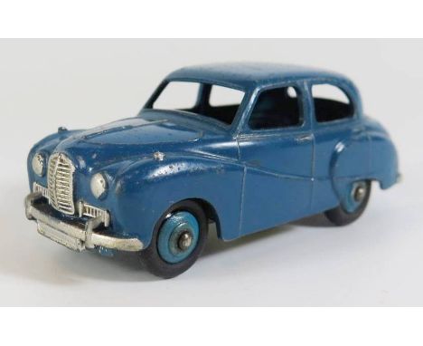 Dinky 40j Austin (A40) Somerset in dark blue with light blue hubs