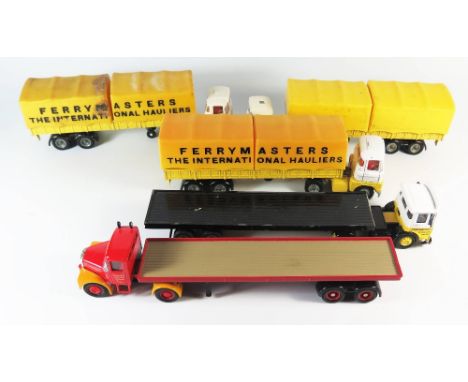 Four Corgi Ferrymans Scammell Trucks and one other