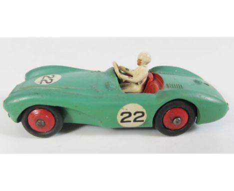 Dinky 110 Aston Martin DB3S in mid green with red interior and hubs, no.22