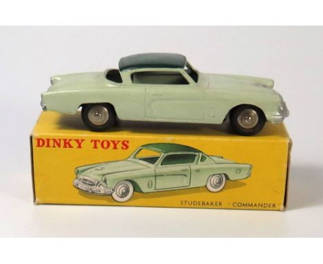 French Dinky 24y Studebaker Commander in light green with dark green roof, boxed