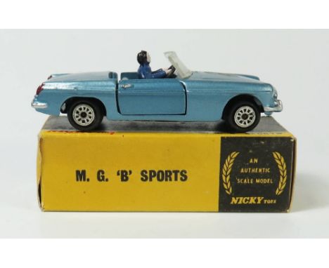 Nicky 113 MGB Sports in light metallic blue, boxed