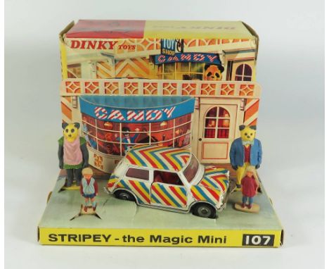Dinky 107 Stripey the Magic Mini with four figures, boxed
