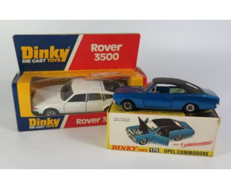 Dinky 179 Opel Commodore, boxed and Dinky 180 Rover 3500, boxed