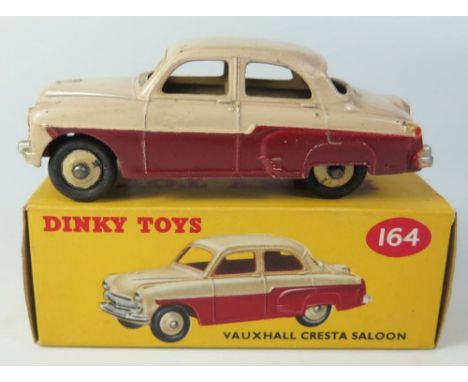 Dinky 164 Vauxhall Cresta in maroon with cream upper and hubs, boxed