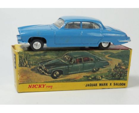 Nicky 142 Jaguar Mk.X in light gloss blue, boxed