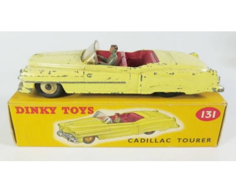Dinky 131 Cadillac Eldorado Tourer in yellow, boxed
