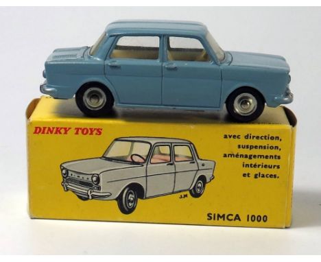 French Dinky 519 Simca 1000 in light blue-grey, boxed