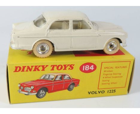 Dinky 184 Volvo 122 S in off white boxed