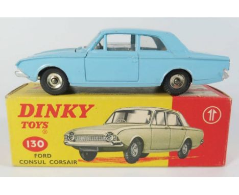 Dinky 130 Ford Consul Corsair in pale blue, boxed
