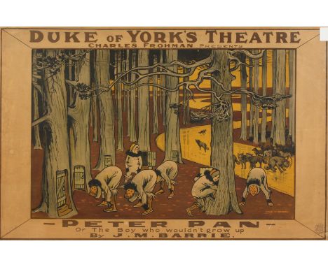Charles A. Buchel (1872-1950) British,  -PETER PAN- Or The Boy Who Wouldn t Grow Up , a Duke of York s Theatre production pos