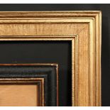 An early 20th century moulded and oak frame, rebate size 24 x 16 , 61cm x 40.5cm, along with an