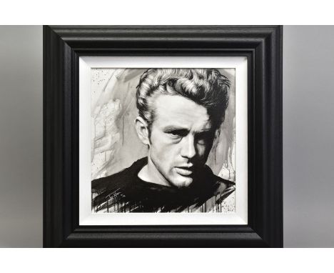 JEN ALLEN (BRITISH 1979), 'James Dean', a Limited Edition print of the iconic movie star, 15/195, signed lower left, with cer