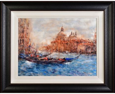 GARY BENFIELD (BRITISH 1965), 'Santa Maria', a hand embellished Limited Edition print of Venice, 59/195, signed bottom right,