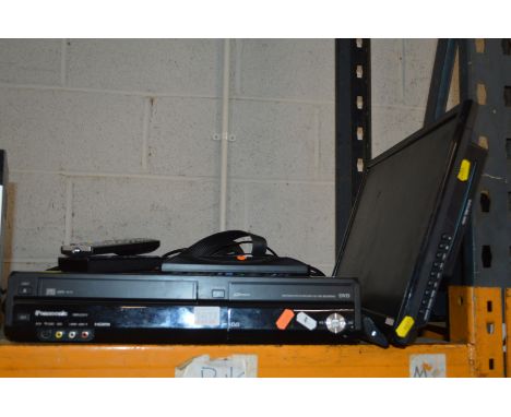 A TECHNIKA 21.5'' LED TV AND A DVD RECORDER (two remotes)