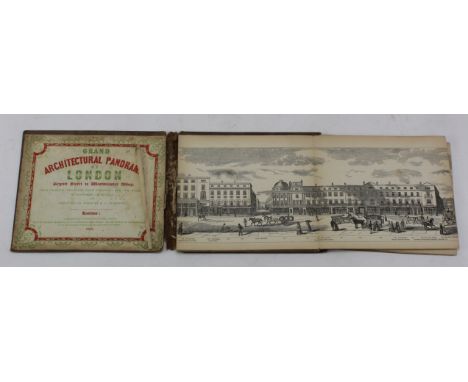 Leighton (G. C., engraver). Grand Architectural Panorama of London, Regent Street to Westminster, 1849, in three pieces, some