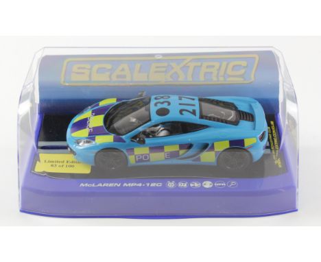 Scalextric McLaren MP4-12C Police limited edition model (C3327), contained in original box, limited edition 83/100 (Rare)