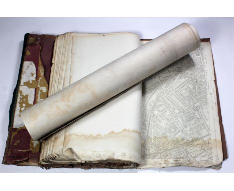 Maps & plans. A quantity of large plans & ordnance survey maps of London, circa 19th to early 20th century