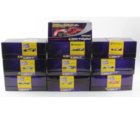 Scalextric Sport. Ten boxed Scalextric Sport models (all except one limited edition), comprising Toyota TF102 (C2456A); Opel 