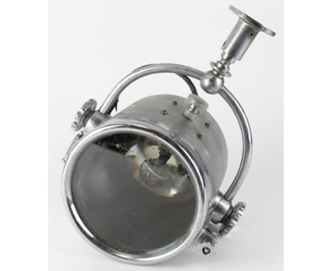 Light. A large theatre spotlight / search light. with glass lens (intact), diameter 20.5cm approx. (heavy)