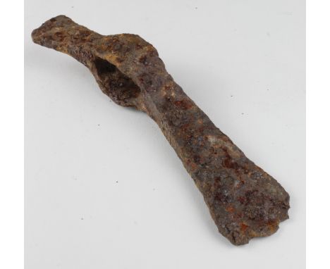 Viking iron throwing axe. 10th century A.D 