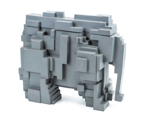 Sir Eduardo Paolozzi (1924-2005)  A moulded container 'Elephant' for Nairn Floors Ltd. Signed to the rear leg and numbered to