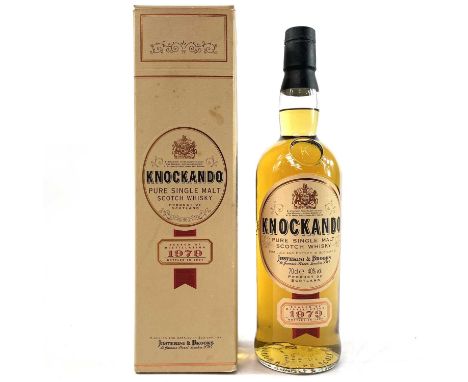 Whisky - Knockando Pure Single Malt Scotch Whisky.  Season of distillation 1979, 70cl, 40% vol., boxed and with leaflet.