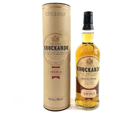 Whisky - Knockando Pure Single Malt Scotch Whisky.  Distilled in 1984, 70cl, 40% vol., in original card tube.