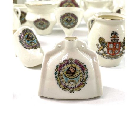 Two trays of Penzance crested Goss china. Mainly of ancient relics (2 boxes).