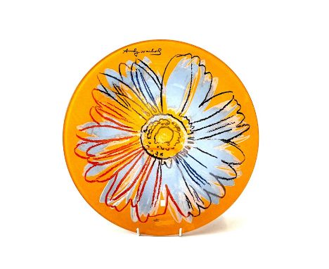 An Andy Warhol for Rosenthal Studio Line 'Daisy' design glass charger. Diameter: 33cm 