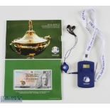 2014 Ryder Cup Bank of Scotland Commemorative £5 note and official Ryder Cup Radio - new