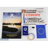 2018 Ryder Cup European collection (6) - an official programme, l'Equipe sports newspaper