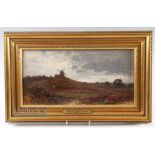 John Wilton Adcock (1863-1930) oil on board Reigate Heath Golf Club Surrey 1898 - signed to the