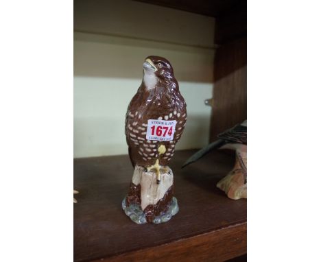 Beswick: buzzard whisky flask, 2640. Condition Report: Contents lacking. 