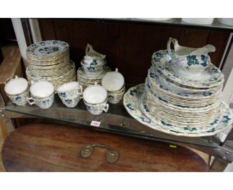 A Booths 'Green Lotus' part tea and dinner service. 