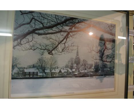 Peter Iden, 'Winter in Priory Park, Chichester', signed and numbered 171/500, colour print, I.39.5 x 56.5cm. 