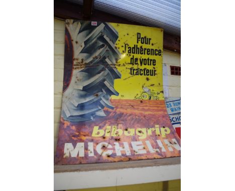 A Michelin enamel sign, 82.5 x 60cm. 