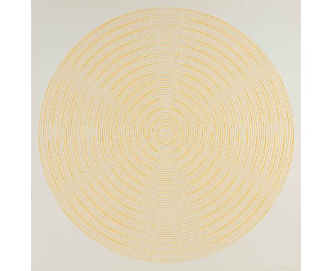 Rudolph Kämmer (1935-2019), Op-Art-Komposition ohne Titel, Farbserigrafie auf leichtem Karton, 1967, u. re. handsign., u. li.