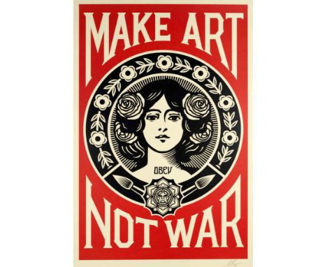 Shepard Fairey (*1970), zeitgenössischer, us-amerikanischer Street Art-Künstler, der bereits in den 1990ern mit der Obey Gian