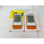 (2x) ELITECH GSP TEMPERATURE AND HUMIDITY DATA LONGGER, model GSP 6, serial number EFG211101239 / E