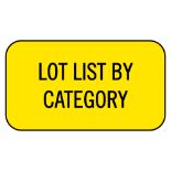 LOT LIST BY CATEGORY