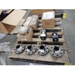 Lot of (2) Parker Pneumatic Cylinders with Neck Flanges and Sleeves