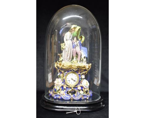 A 19TH CENTURY FRENCH MANTLE CLOCK BY STIFFEL &amp; CARTIER  the 8 day movement striking on a bell, signed 'STIFFEL ET CIE A 