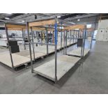 Lot of (4) 6-Wheel Carts