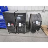 Lot of (3) Dayton Industrial Fans with Wheels